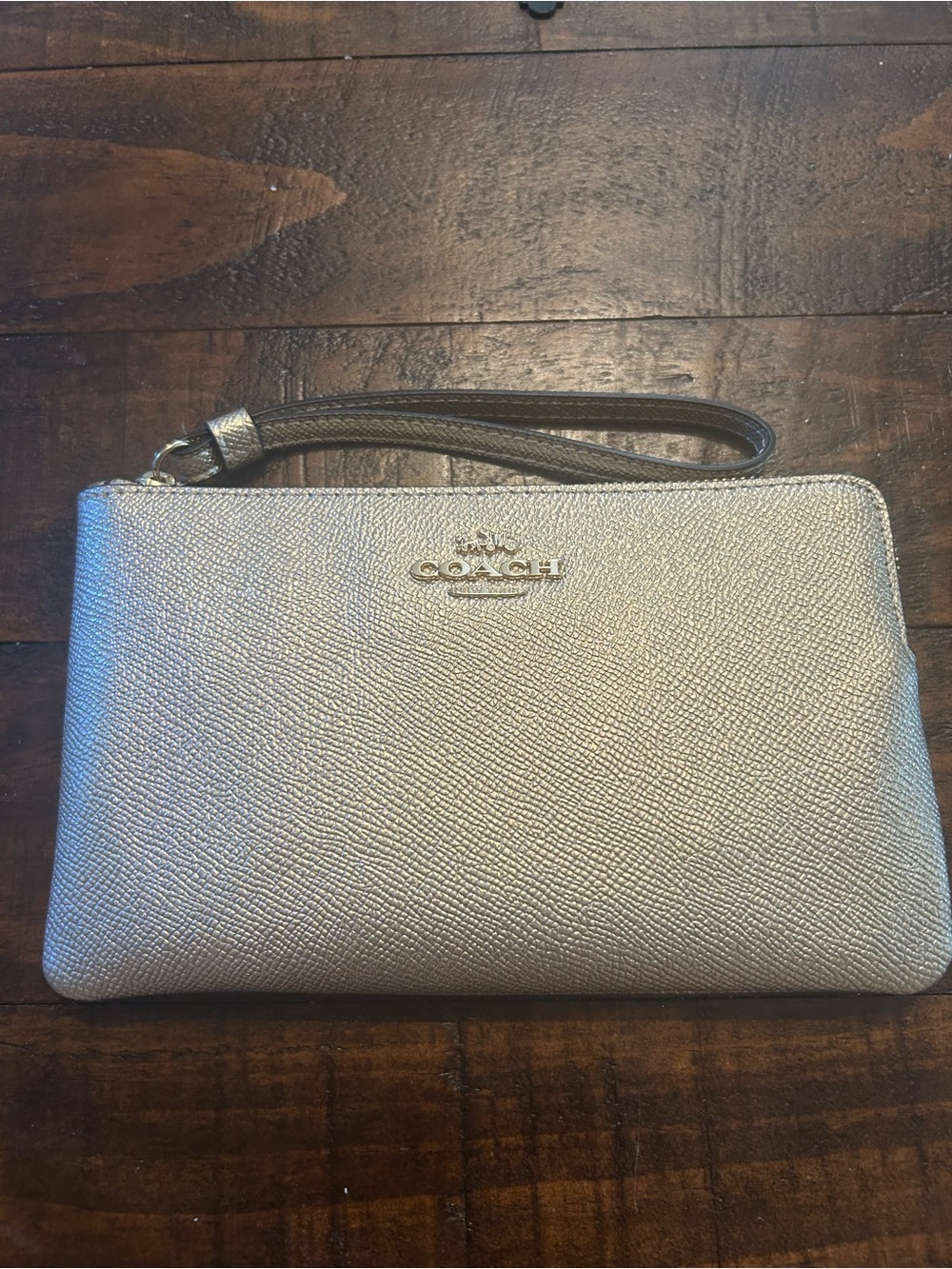 Coach Metallic gold Wristlet